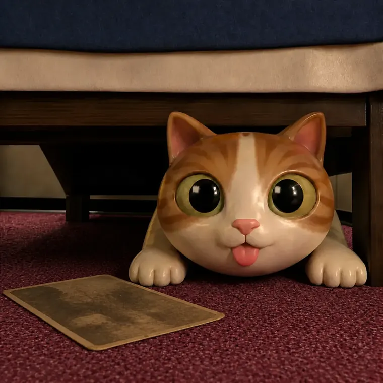 the kitten beside an old photograph